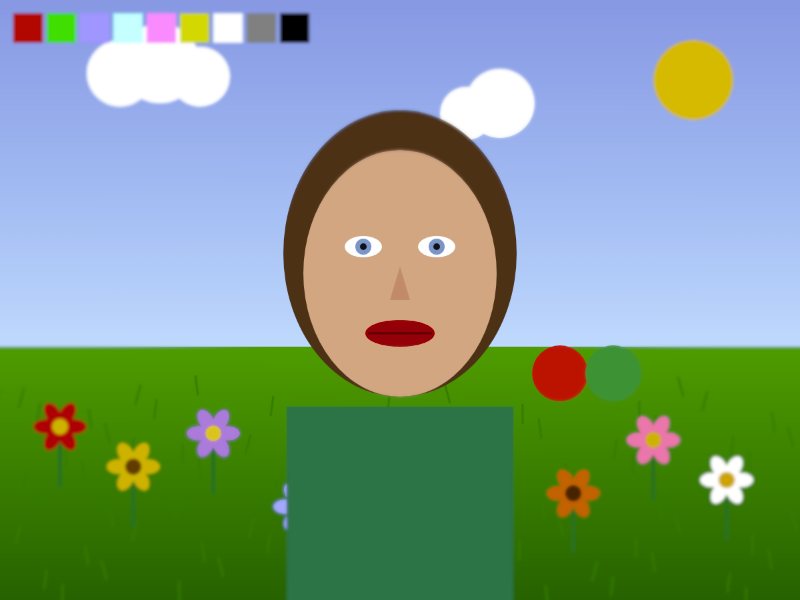 Sample scene rendered by the See Like Animals engine for the red-tailed hawk.