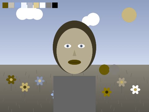 Sample scene rendered for the blue jay