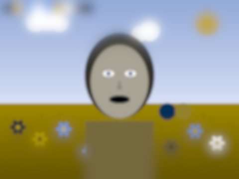 Sample scene rendered for the brown rat